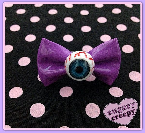 Anel Creepy Little Bow! 'Roxo'