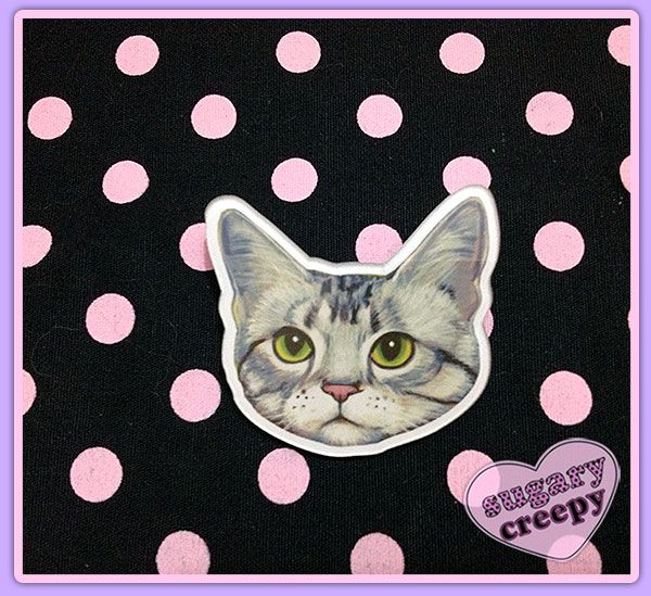 PIN Gato cinza 'Mr.Grey'