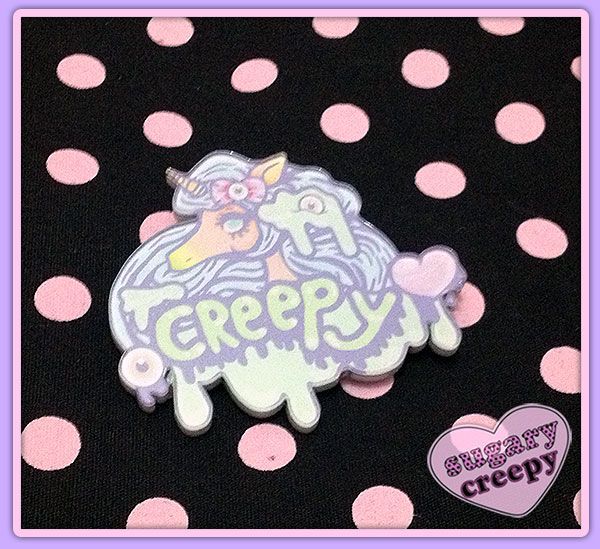 PIN Creepy unicorn