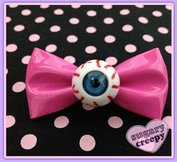 Presilha Creepy Bow 'Rosa'